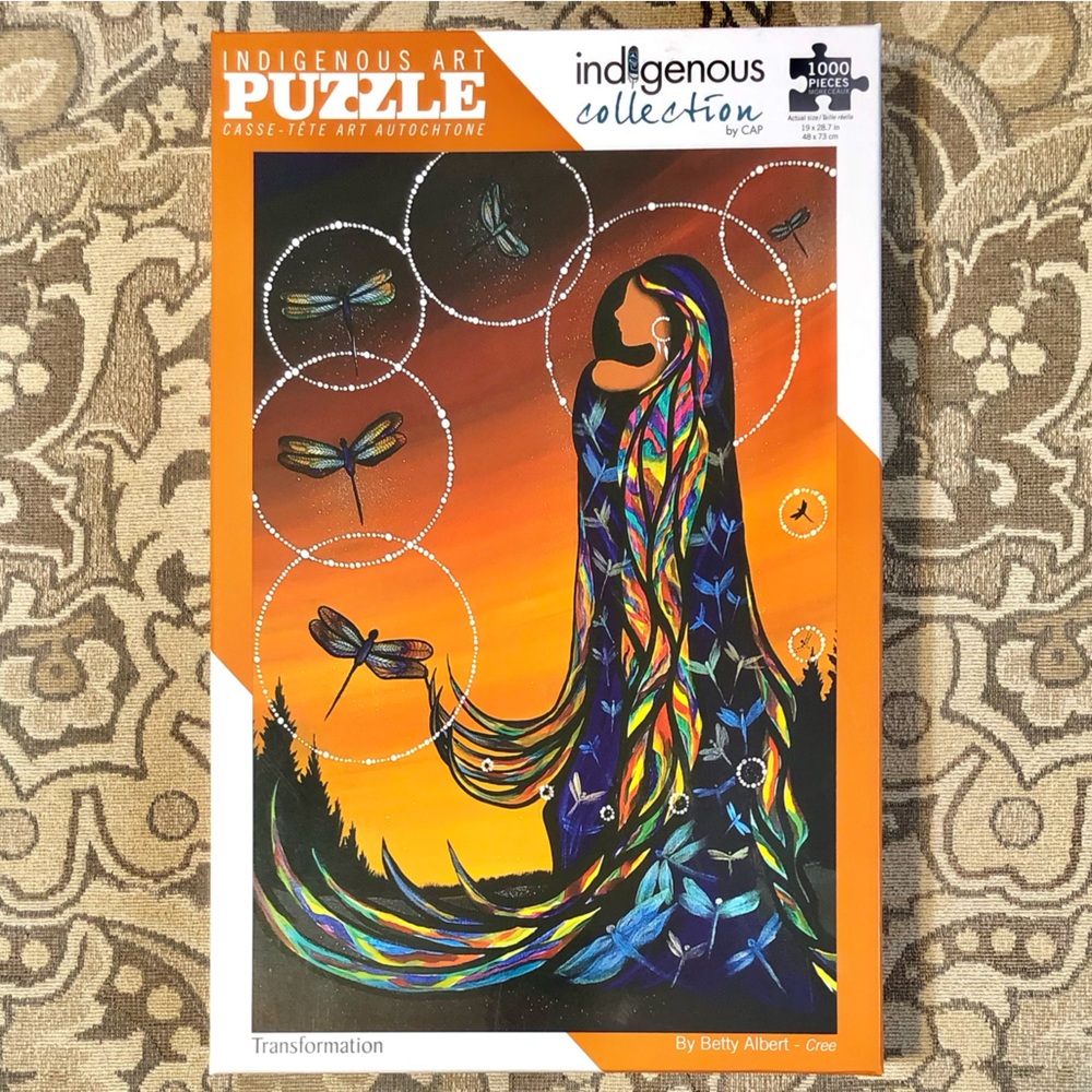 NIB Indigenous Art 1000 Piece Puzzle “Transformation” - Artist Betty Albert